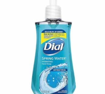 Dial Complete Antibacterial Liquid Hand Soap, Spring Water, Blue, 7.5 fl oz (Pack of 1)