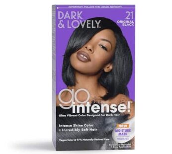 SoftSheen-Carson Dark and Lovely Ultra Vibrant Permanent Hair Color Go Intense Hair Dye for Dark Hair with Olive Oil for Shine and Softness, Original
