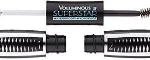 L'Oreal Paris Cosmetics Voluminous Superstar Mascara, Waterproof, Black, 0.41 Fl. Oz, 1 Count - Image 1