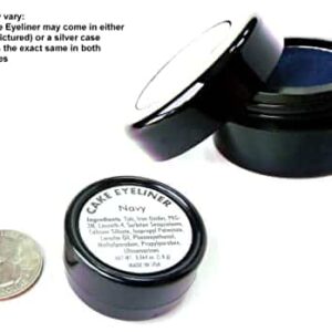 Pure Ziva Matte Cool Dark Navy Blue Cake Eyeliner & Pressed Eyeshadow, Water Activated Powder; Gluten & Cruelty Free - Image 2