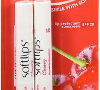 Softlips Lip Protectant/Sunscreen, Value Pack, Cherry, Twinpack