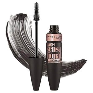 Maybelline New York Lash Sensational Luscious Washable Mascara, Blackest Black, 0.32 fl. oz. - Image 1