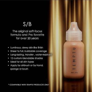 TEMPTU S/B Silicone-Based Airbrush Foundation: Professional Long-Wear Liquid Makeup, Sheer To Full Coverage For A Hydrated, Healthy-Looking Glow & Lum - Image 5