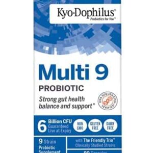 Kyolic Kyo-Dophilus Multi 9 Probiotic, for Strong Gut Health Balance and Support, 90 Capsules Total - Image 3