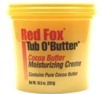 Red Fox Tub O’Butter Cocoa Butter, Moisturizing Creme, 10.5 oz (Pack of 3)