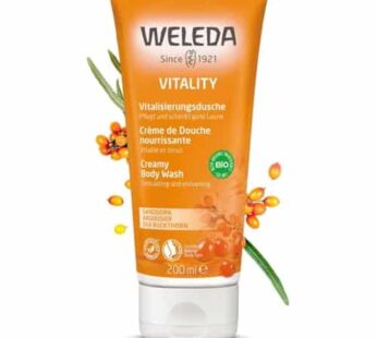 Weleda Hydrating Sea Buckthorn Body Wash, 6.8 Fluid Ounce, Gentle Plant Rich Cleanser with Sea Buckthorn and Sesame Oils