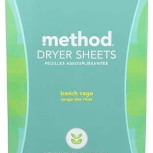 Method Dryer Sheets, Beach Sage, 80 Count - Image 1