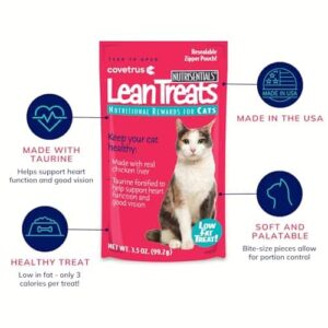 Covetrus Nutrisential Lean Treats for Cats - Soft Cat Treats for Small, Medium, Large Cats - Nutritional Low Fat Bite Size Feline Treats - Chicken Fla - Image 3