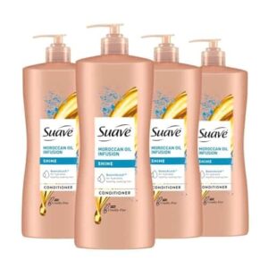 Suave Professionals Shine Conditioner, Moroccan Infusion, 28 Fl Oz (Pack of 4) - Image 1