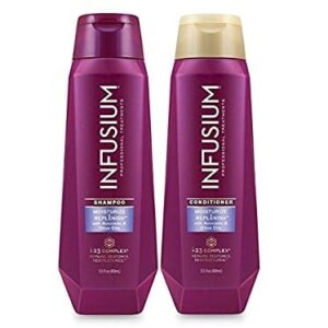 Infusium Moisturize & Replenish Shampoo and Conditoner 13.5oz Each - Image 1