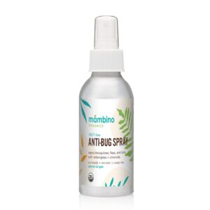 Mambino Organics Anti-Bug Mosquito Repellent Spray ? All Natural, DEET-Free, Citronella Insect Repellant ? 4 Fluid Ounces - Image 1