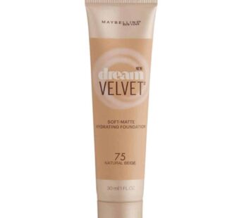 Maybelline New York Dream Velvet Soft-Matte Hydrating Foundation, Natural Beige, 1 fl. oz.