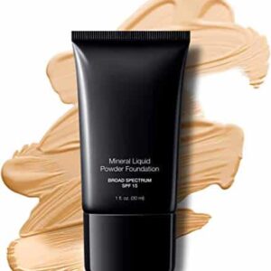 Jolie Mineral Liquid Powder Foundation SPF 15 1 Fl. Oz. Hypoallergenic - For All Skin Types (Cream Beige) - Image 1