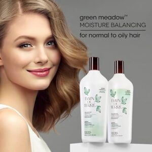 Bain de Terre Green Meadow Balancing Conditioner, Gentle Moisture Balance for Soft, Silky & Bouncy Hair with Argan & Monoi Oils, Paraben-free, Color-S - Image 4