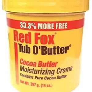 Red Fox Tub O' Butter Cocoa, Moisturizing Creme 12 oz - Image 1