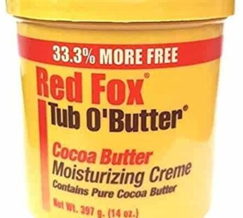 Red Fox Tub O’ Butter Cocoa, Moisturizing Creme 12 oz