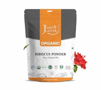 100% Organic Hibiscus Flower Powder (Hibiscus Sabdariffa) 1/2 LB, 08 oz, 227g USDA Certified Organic- Biodegradable Resealable Zip Lock Pouch