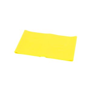 CanDo Singles Low Powder Exercise Band, 4-foot singles, Yellow: X-Light - Image 1