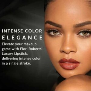 Flori Roberts Luxury Lipstick, Vibrant Lip Makeup for Women of Color or Deeper Skin Tones, Demi-Matte Texture, Hydrates and Conditions Lips - Image 3