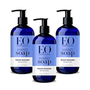 EO Sulfate-Free Moisturizing Hand Soap - French Lavender - 12 Ounces - 3 Count - Image 1