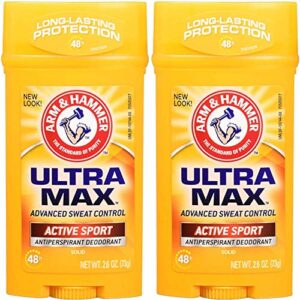 ARM & HAMMER ULTRAMAX Anti-Perspirant Deodorant Active Sport 2.60 oz ( Pack of 2) - Image 2