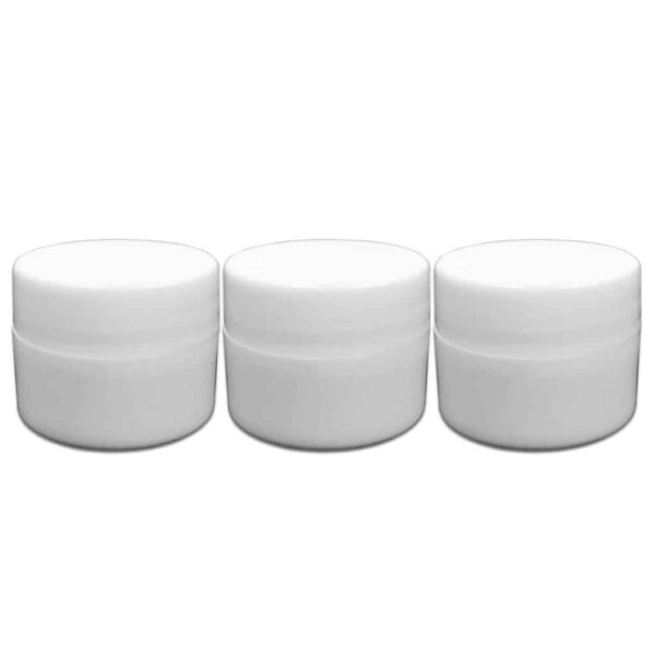 Beauticom 24 Pieces 7G/7ML (0.25oz) WHITE Sturdy Thick Double Wall Plastic Container Jar with Foam Lined Lid for Scrubs, Oils, Salves, Creams, Lotions - Image 5