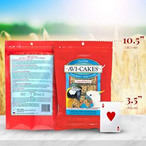 LAFEBER'S Classic Avi-Cakes Pet Bird Food, Made with Non-GMO and Human-Grade Ingredients, for Macaws & Cockatoos, 1 lb - Image 4