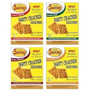 Savory Saltine Seasoning 1.4 Ounce Sampler Set 4 Flavors 4 Pack - Image 1