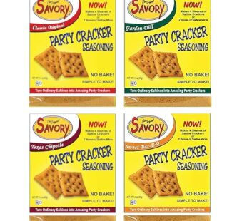 Savory Saltine Seasoning 1.4 Ounce Sampler Set 4 Flavors 4 Pack