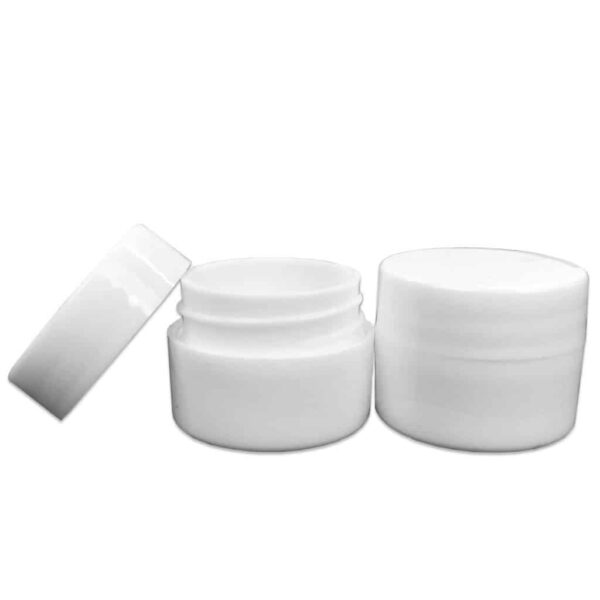 Beauticom 24 Pieces 7G/7ML (0.25oz) WHITE Sturdy Thick Double Wall Plastic Container Jar with Foam Lined Lid for Scrubs, Oils, Salves, Creams, Lotions - Image 3