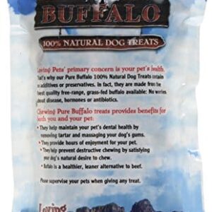 Loving Pets Pure Buffalo 6-Inch Braided Bully Stick Dog Treat, 3-Pack - Image 2