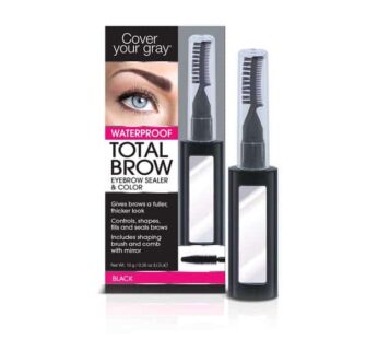 Cover Your Gray Total Brow Eyebrow Sealer and Color – Black