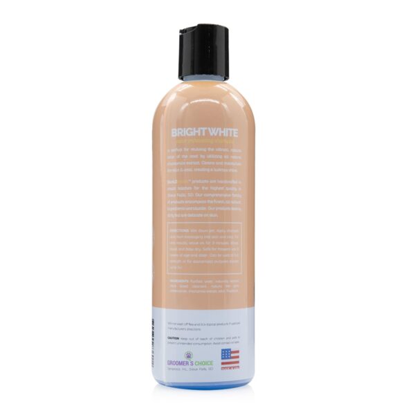Bark2Basics Brighten White Dog Shampoo 16 oz - Natural, Chamomile, Revives Vibrant Natural Color of Coat, Lustrous Shine, Whitens, Removes Stains, Pro - Image 3