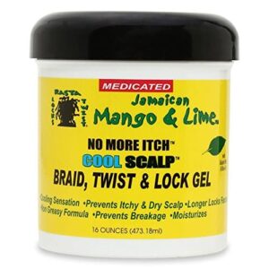 Jamaican Mango & Lime] NO MORE ITCH COOL SCALP BRAID, TWIST & LOCK GEL 16OZ - Image 1