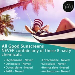 All Good Zinc Butter Sunscreen - Travel Size, Zinc Oxide Face, Nose, Ears Sunscreen, UVA/UVB Broad Spectrum SPF 50+ Water Resistant, Coral Reef Friend - Image 4