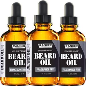 Leven Rose Beard Oil for Men and Beard Softener 100% Pure Natural for Bearded Men, Mustaches, and Moisturized Skin 1 oz by Ranger Grooming Co - Image 3