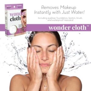 Wonder Cloth (Pack of 3) - All Natural Make-Up Remover Cloth, Removes Makeup Instantly with Just Water, Cleanses and Exfoliates, Machine Washable - Image 5