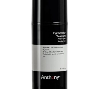 Anthony Ingrown Hair Treatment for Men Gel Solution to Calm Down Razor Burn ? Scar and Redness Eliminator, Bump Removal ? 3 Fl. Oz