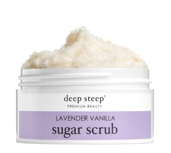 Deep Steep Sugar Scrub, Lavender Vanilla, 8 Ounce