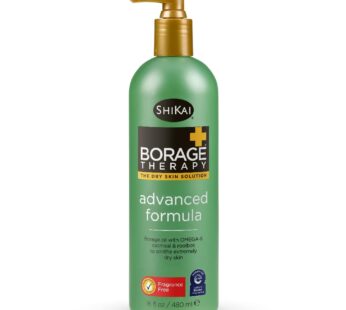 ShiKai Borage Therapy Advanced Formula Body Moisturizer (16 oz) | Fragrance Free | Hydrating Lotion for Dry Hands & Body | With Oatmeal & Shea