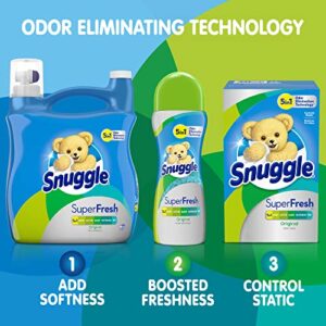 Snuggle Plus Super Fresh Liquid Fabric Softener with Odor Eliminating Technology, Original, 95 Fluid Ounces, 90 Loads - Image 6