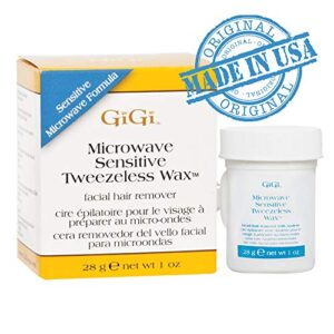 GiGi Sensitive Tweezeless Microwave Facial Hair Removal Wax, 1 oz x 2 pack - Image 2