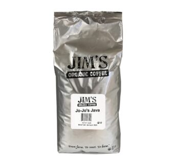 Jim?s Organic Coffee ? Jo-Jo?s Java Blend ? Medium/Light Roast, Whole Bean, 5 lb Bulk Bag