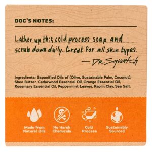 Dr. Squatch All Natural Bar Soap for Men with Zero Grit, 3 Pack, Cedar Citrus - Image 6