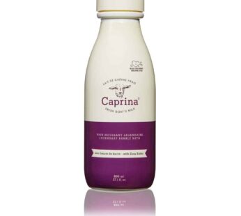 Caprina by Canus Legendary Bubble Bath With Fresh Canadian Goat Milk Gentle Soap Moisturizing Vitamin A, B2, B3 More, Shea Butter, 27.1 Fl Oz