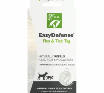 Only Natural Pet Easy Defense Tickless Flea & Tick Tag – Pest & Mosquito Repellent Shield for Dogs & Cats – Attach to Collar for Long-Lasting Preventi