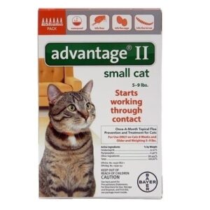 Advantage II Once-A-Month Topical Flea Treatment for Cats & Kittens up to 9 Lbs (6 Applications) - Image 2