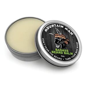 Badass Beard Care Beard Balm - Mountain Man Scent, 2 Ounce - All Natural Ingredients, Keeps Beard and Mustache Full, Soft and Healthy, Reduce Itchy an - Image 3