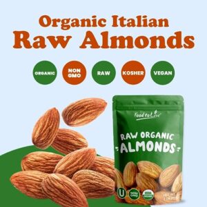 Food to Live - Organic Almonds, 2 Pounds Non-GMO, Whole, Raw, No Shell, Unpasteurized, Unsalted, Vegan, Kosher, Bulk. Keto Snack. Good Source of Vitam - Image 5