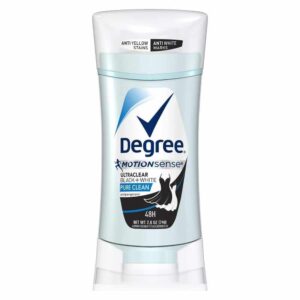 Degree UltraClear Black+White Pure Clean Antiperspirant Deodorant Stick, 2.6 oz (Pack of 3) - Image 1